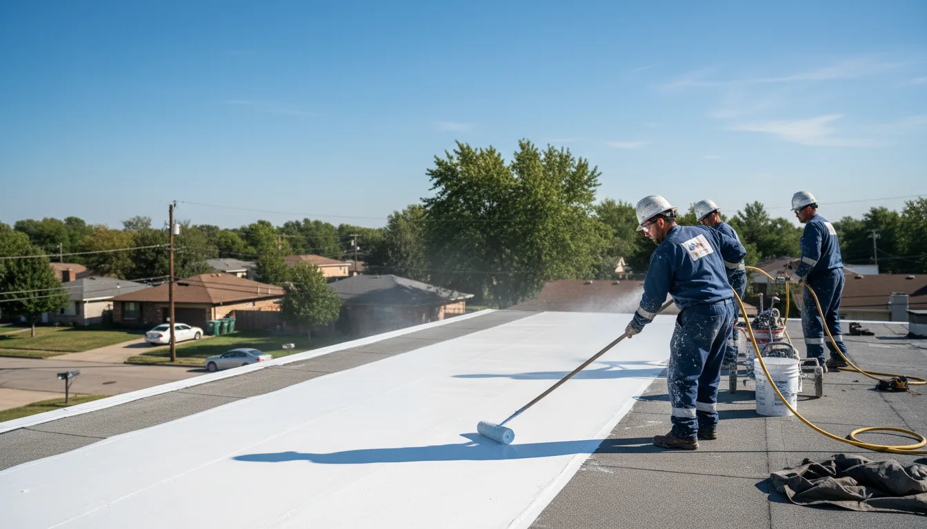 Commercial roof coating in Swanton, OH near me